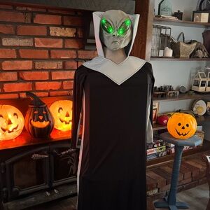 Alien Hooded Kids Costume - Black and White